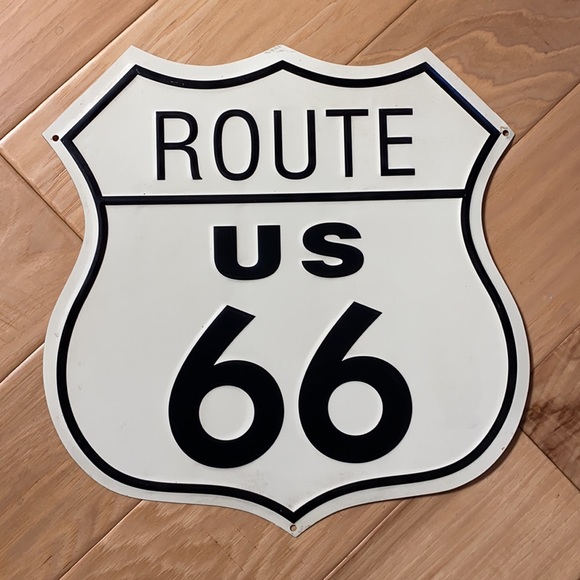 Route 66 kitchen decor Metal sign napkin holder and salt and pepper shakers - Picture 10 of 17